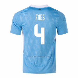 Camiseta Belgica Jugador Faes Segunda 2024