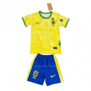 Camiseta Brasil Jesus Nino 2024-2025 Amarillo