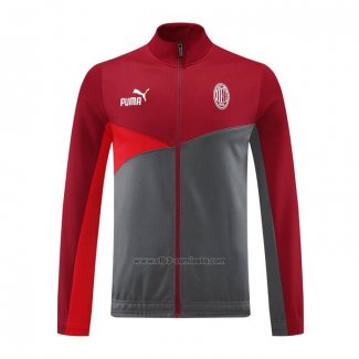 Chaqueta del AC Milan 2024-2025 Rojo Gris