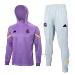 Chandal con Capucha del Real Madrid 2024-2025 Purpura