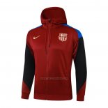 Chaqueta con Capucha del Barcelona 2024-2025 Rojo