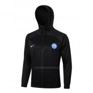 Chaqueta con Capucha del Inter Milan 2024-2025 Negro