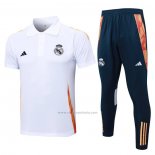 Conjunto Polo del Real Madrid 2024-2025 Blanco