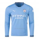 Camiseta Manchester City Primera Manga Larga 2024-2025