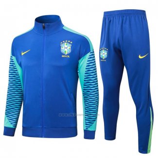 Chandal de Chaqueta del Brasil 2024-2025 Azul