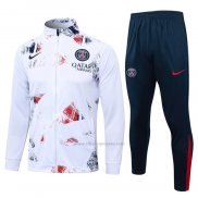 Chandal de Chaqueta del Paris Saint-Germain 2024-2025 Blanco