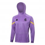 Chaqueta con Capucha del Real Madrid 2024-2025 Purpura