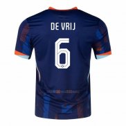 Camiseta Paises Bajos Jugador De Vrij Segunda 2024-2025