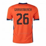 Camiseta Paises Bajos Jugador Gravenberch Primera 2024-2025