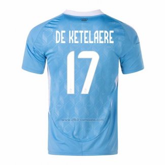 Camiseta Belgica Jugador De Ketelaere Segunda 2024