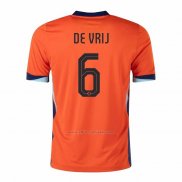 Camiseta Paises Bajos Jugador De Vrij Primera 2024-2025