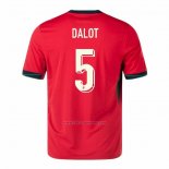 Camiseta Portugal Jugador Dalot Primera 2024