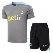 Chandal del Tottenham Hotspur Manga Corta 2024-2025 Gris - Pantalon Corto