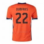 Camiseta Paises Bajos Jugador Dumfries Primera 2024-2025