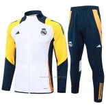 Chandal de Chaqueta del Real Madrid Nino 2024-2025 Blanco