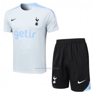 Chandal del Tottenham Hotspur Manga Corta 2024-2025 Gris - Pantalon Corto